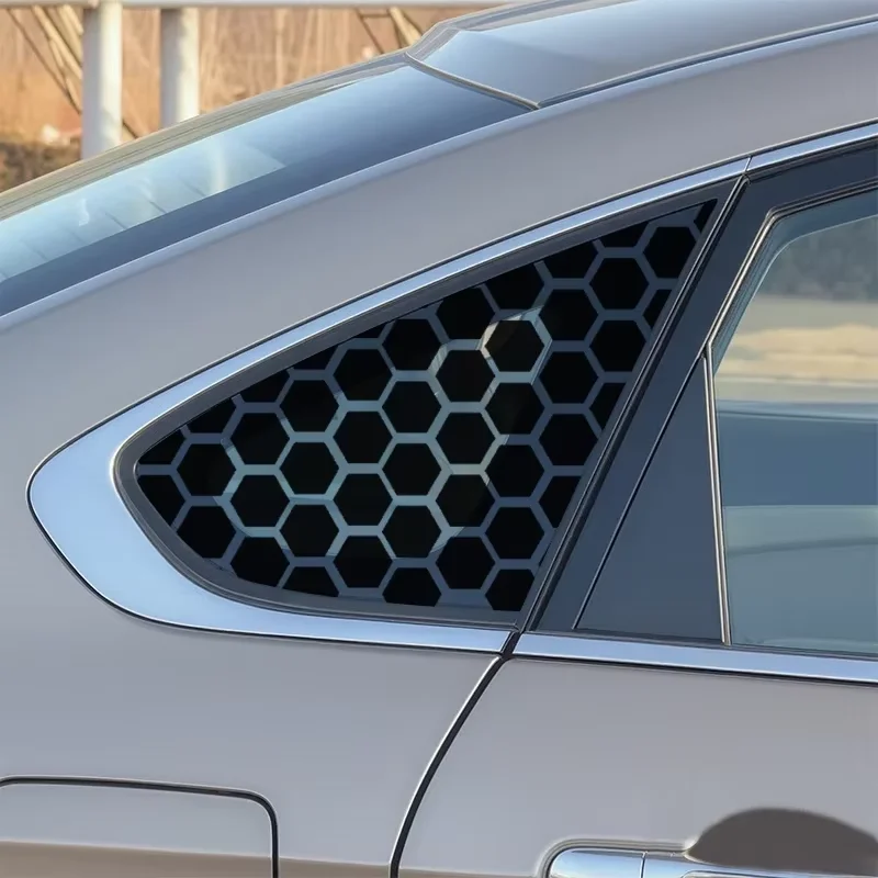 Car Stickers Honeycomb Auto B Pillar Decal Waterproof Scratches DIY Center Column Decoration Cover for Tunning Car Accessories