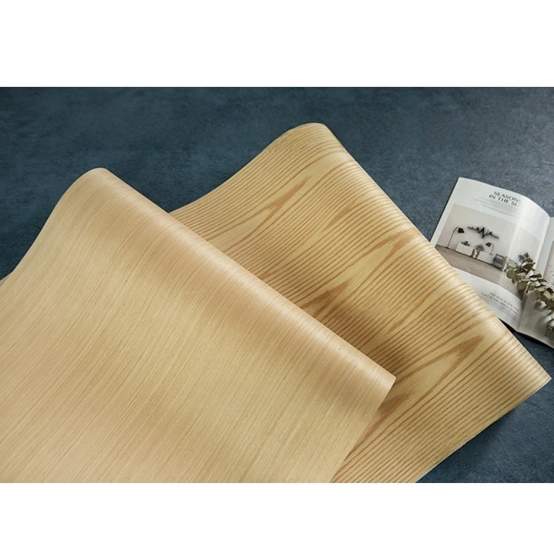 

58x250cm Manchurian Ash Engineered Wood Veneer for For Furniture Decoration, Wardrobe Tabletop Veneer