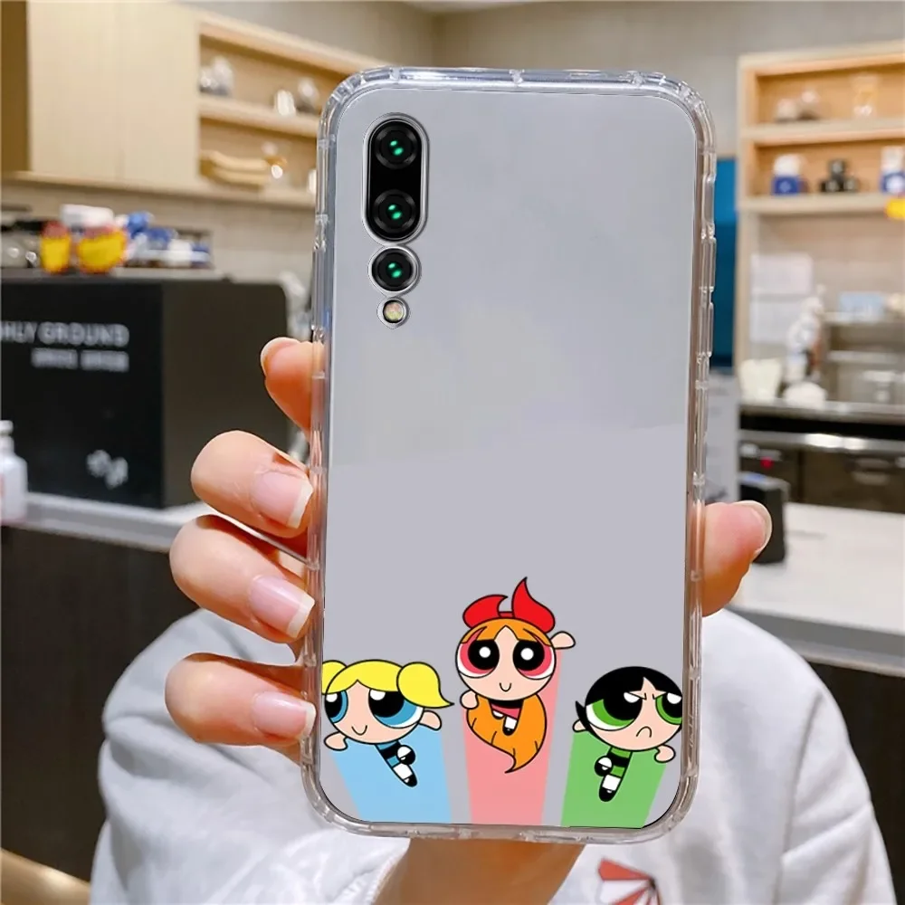 Power-puff-Cute -Girls Phone Case For Xiaomi 11 Redmi Note 11 5G 8T 9A 9 10T Note8Pro Note9 12SUltra Transparent Case