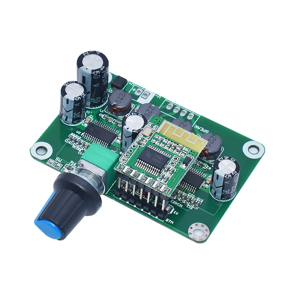 LIZAO Bluetooth 4.2 TPA3110 30w+30W Digital Stereo Audio Power Amplifier Board Module 12V-24V car USB Speaker,Portable Speaker