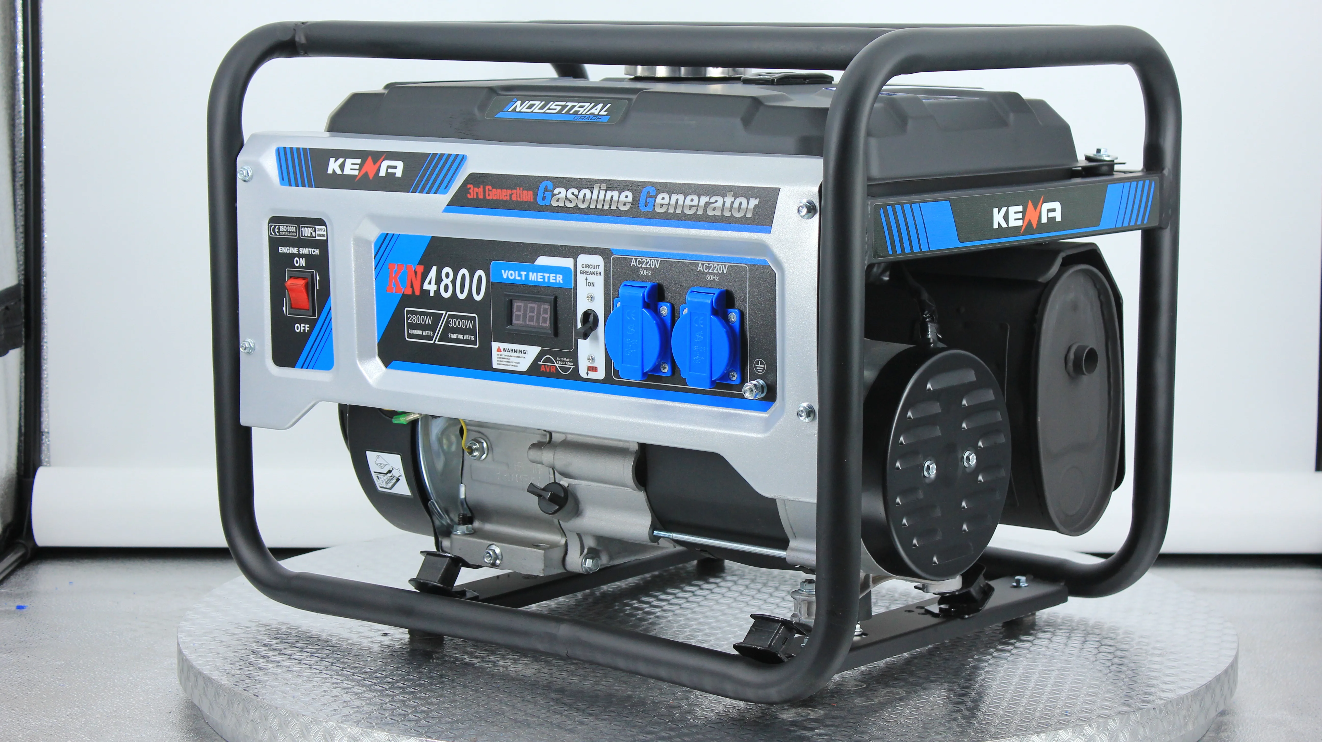 

This portable -powered generator is designed for reliable backup or primary power supply in residential and light