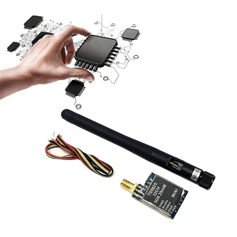 TS5825 5.8G 200Mw VTX Wireless Audio Video Transmitter Module 25-200Mw For FPV RC Drone