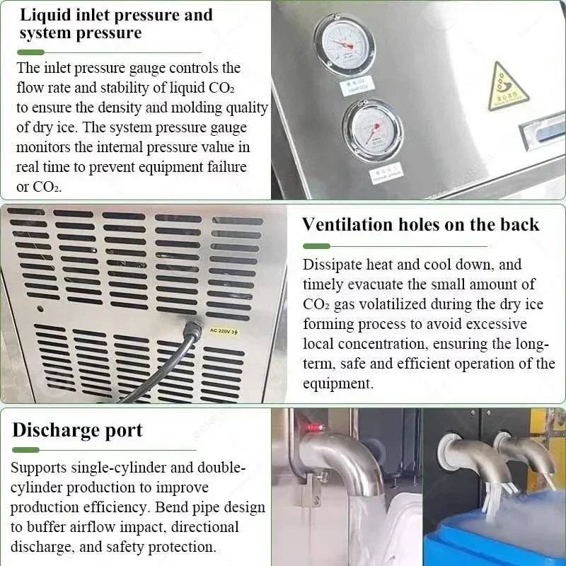 

YG Customized Maquina Fabrica De Hielo Seco Particle Blasting Granulated Granulator Small Dry Ice Block Maker Make Machine