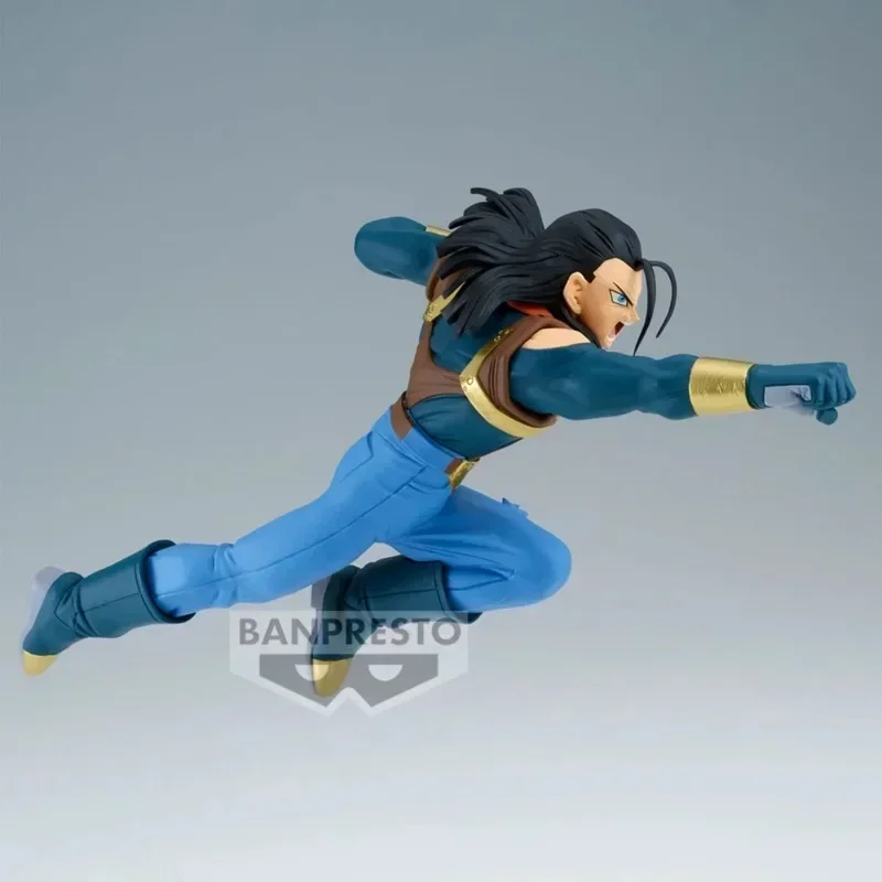 W magazynie Oryginalny BANDAI Banpresto Dragon Ball Gt Match Makers Super Android 17. Son Goku Anime Figurka Model Kolekcja Zabawka Prezenty