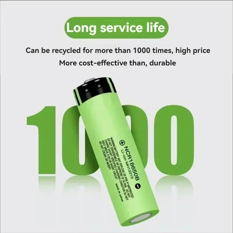 NEW Original NCR18650B 3.7V 3400mAh Li-ion Rechargeable Battery 18650 Lithium Batteries Steeple (No PCB) For Flashlight Camera