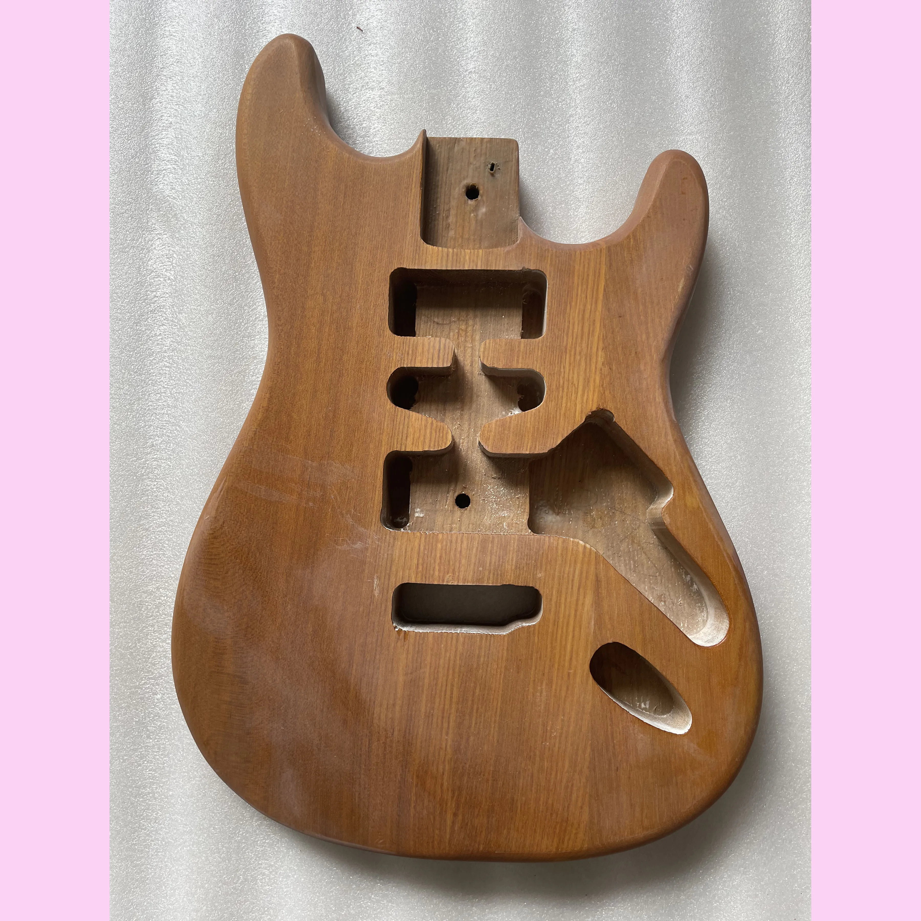 Stock Guitar Body Matt Finished Replacement HSH pickups Ash wood DIY Guitarra Barrel Hard Tail Real Photos 5.52cm Pocket