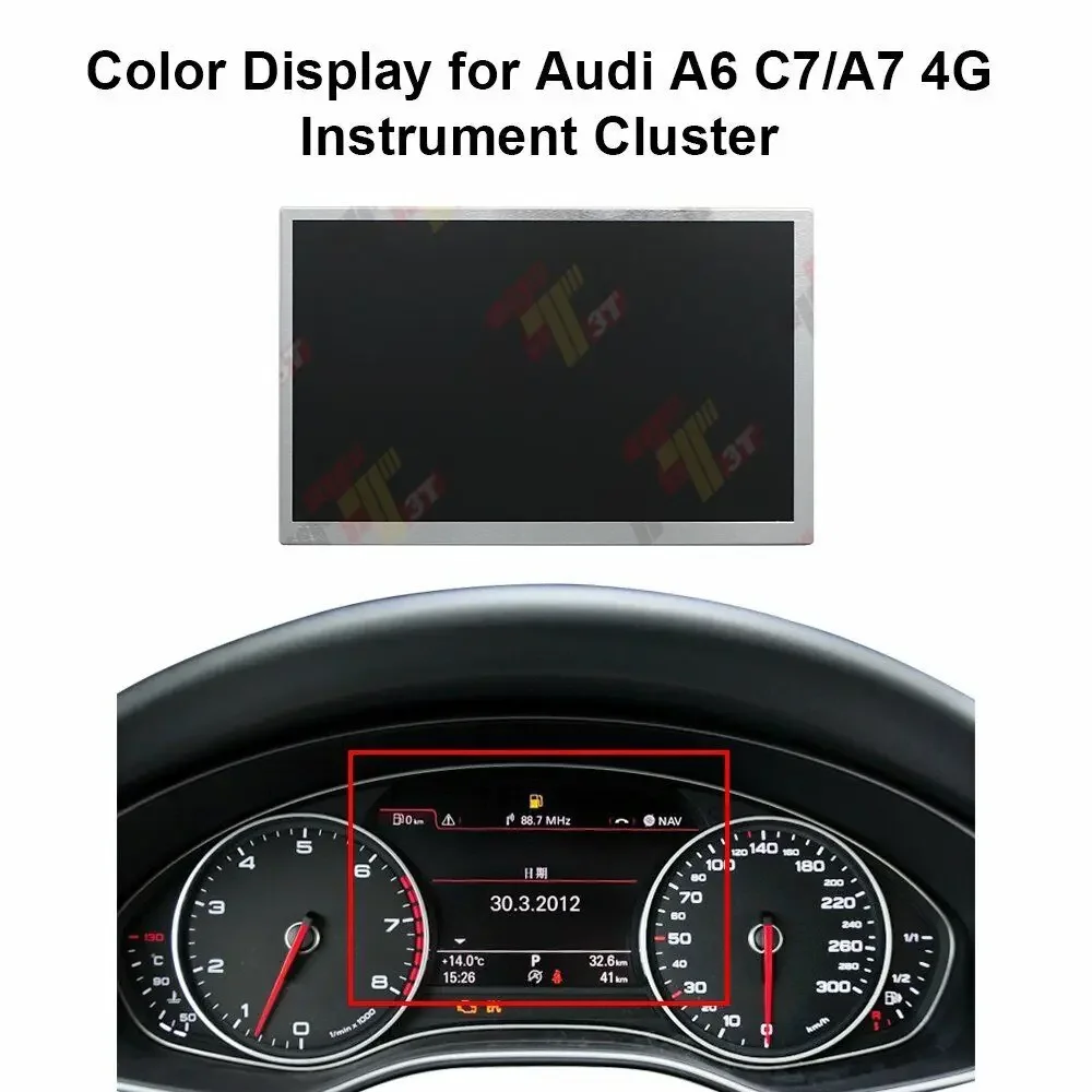 Dashboard LCD Color Display for Audi A6 C7 A7 4G Instrument Cluster