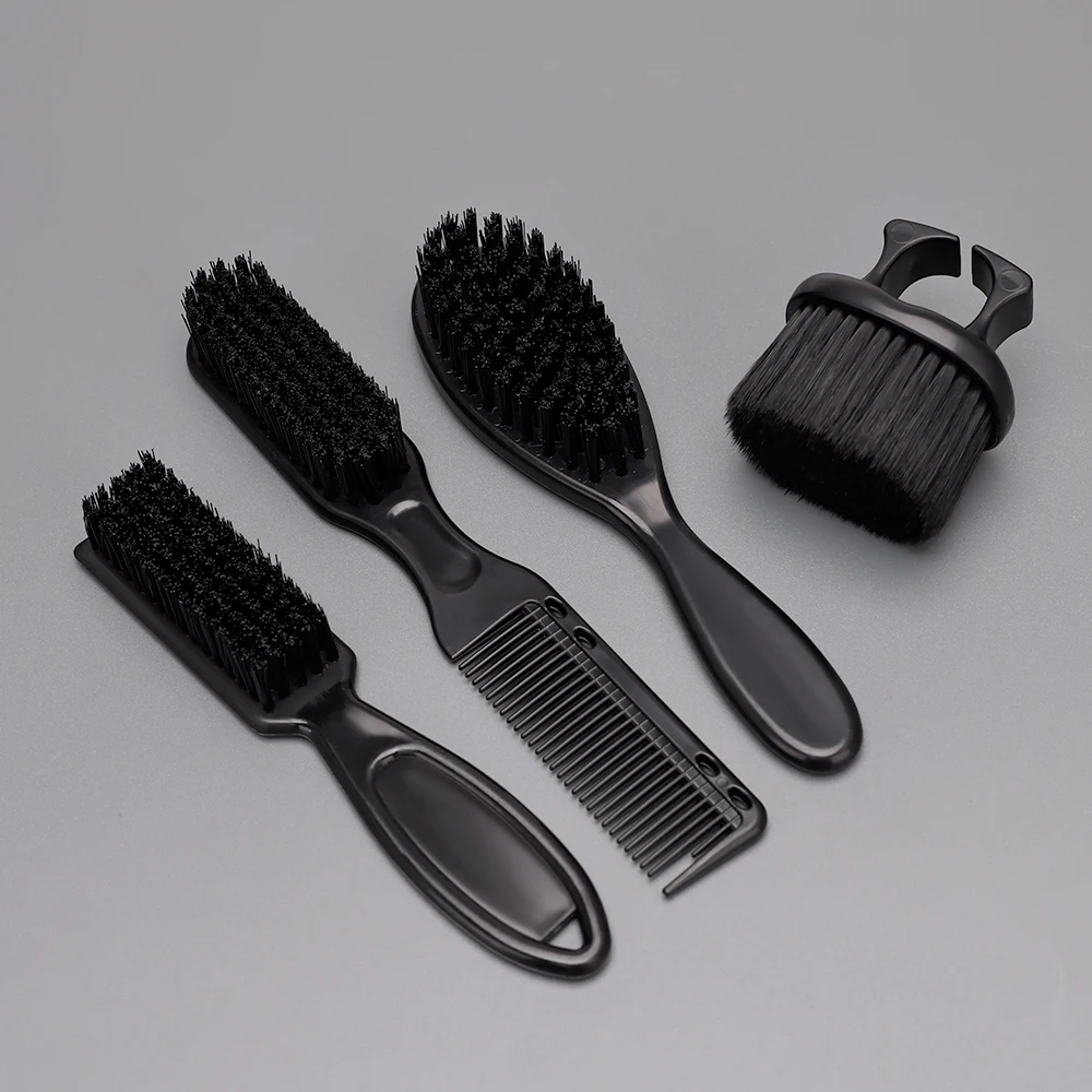 Salon Clean Brush Set Hairbrush Neck Duster Brushes Hangable Design Ring Beard Brush Stylist Styling Brush Set Cleaning Supplies