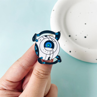 Classic Game Wheatley Portal Same Enamel Brooch Aperture Science Pin Hat Knapsack Badge Exquisite Jewelry Collection Wholesale