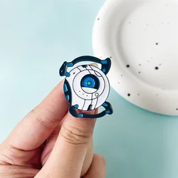 Classic Game Wheatley Portal Same Enamel Brooch Aperture Science Pin Hat Knapsack Badge Exquisite Jewelry Collection Wholesale