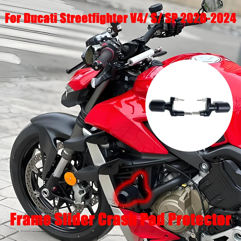 

For Ducati Streetfighter V4 / S/ SP 2020-2024 Motorcycle Accessories Frame Slider Fairing Guard Crash Pad Protector