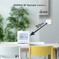 RKHK Smart RF 433 Wireless WiFi Thermostat for Gas Boiler Heating Battery Powered Temperature Controller Room Thermoregulator