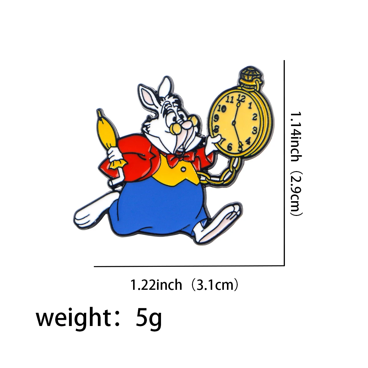 Cute Rabbit Enamel Pins Brooches for Women Cartoon Animal Badges Lapel Pins Fashion Jewelry Clothing Accessories Friends Gift