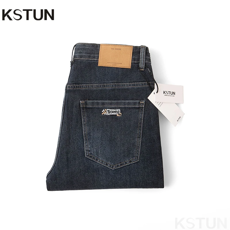 KSTUN Jeans Men Harem Pants Slim Fit Blue Stretch Casual Denim Pants Streetwear 2024 Spring And Autumn Men's Trousers Clothing