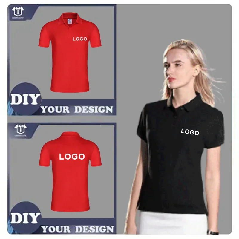 Summer Causal Polo Shirt Custom Logo Printed Text Picture Brand Embroidery Personal Design Breathable Men And Women Tops 2023