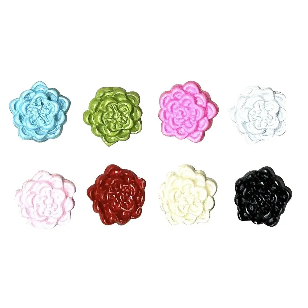 40pcs New 6mm Doll Lotus Buttons DIY Mini Coat Buckles Handmade Doll Clothing Buckles 1/6 Doll Clothes Accessories