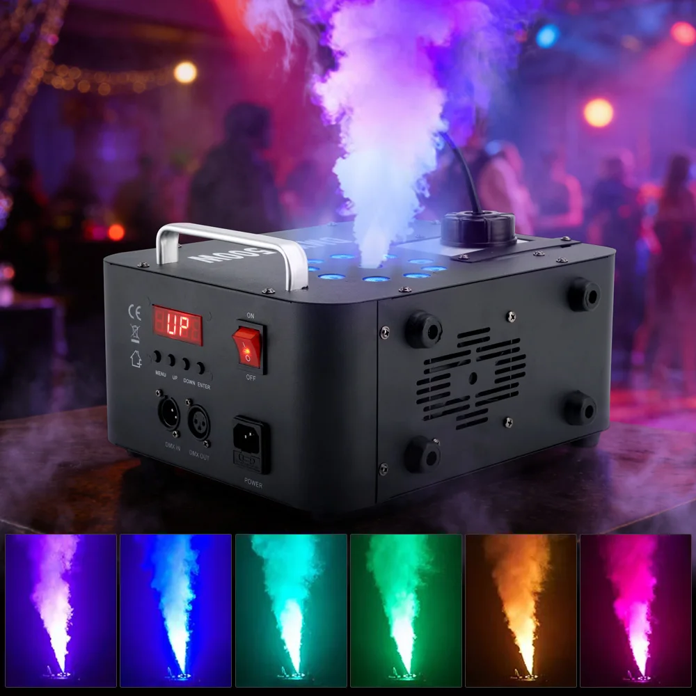

Areyourshop 1500W 3In1 LED Light Smoke Fog Machine Stage Fogger DJ Spray Smoke Stage Effect
