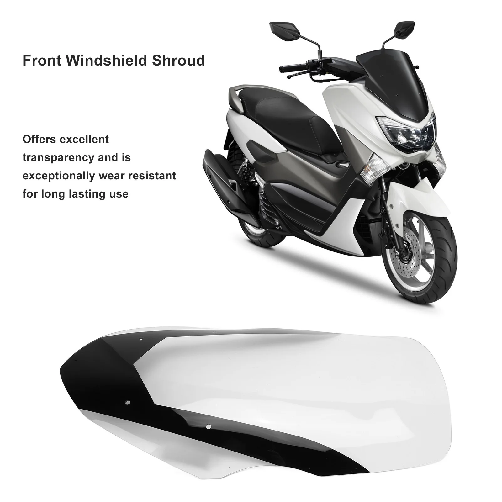 

Замена переднего ветрового стекла для мотоцикла, простая установка, PMMA, повышенный комфорт для Nmax155 Nmax125 2016-2018 гг.