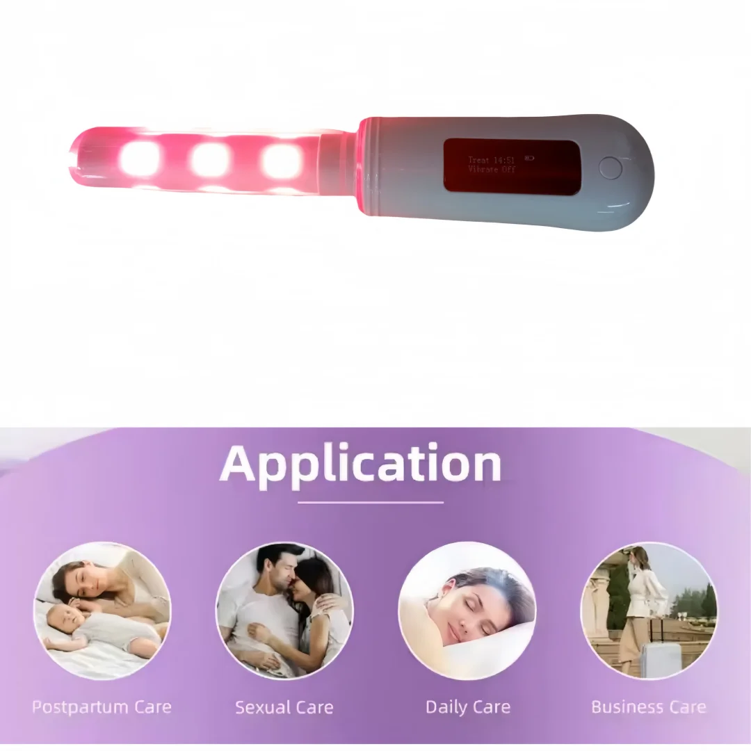 

650nm+450nm Red & Blue Light Therapy Wand Vaginal Tightening & Odor Control for Women's Intimate Care
