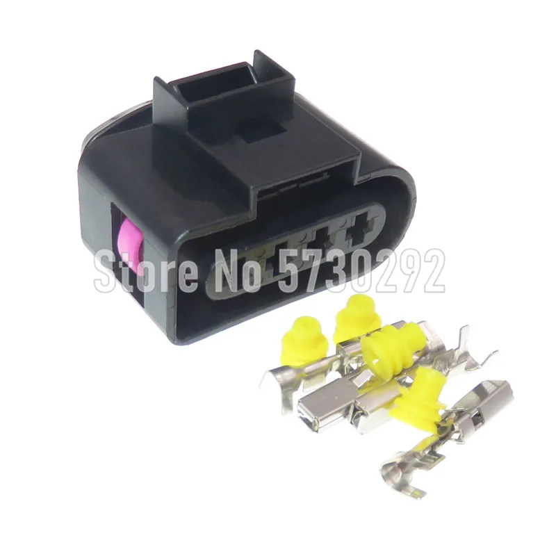 Conector Automotivo Impermeável 4P 4B0973724 4B0 973 724 com Soquete de Fiação da Bobina de Ignição e Pinos para VW