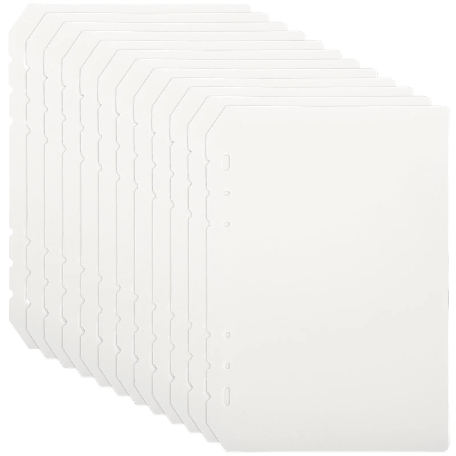 

12 Pcs Inner Page Fence Plastic Binder Dividers Dividing Line Detachable Pp Notebook Tabs