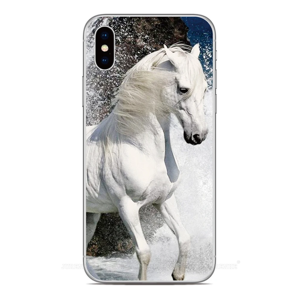 Black Horse Phone Case For HTC U23 U12 Life U20 U11 Desire 12 19 20 Plus 10 22 Pro 5G 626 830 12s M7 M8 M9 Soft Back Cover