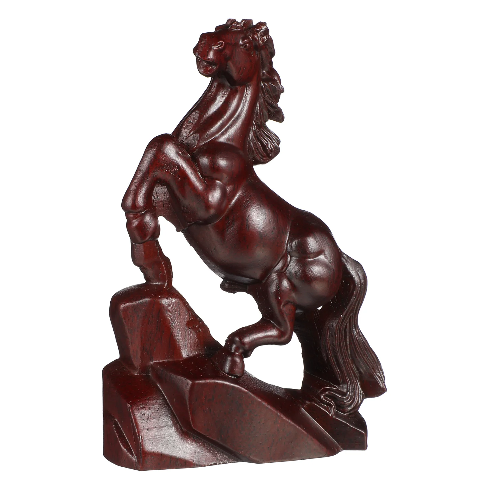 

Crafted Wooden Horse Sculpture Versatile Placement for Living Rooms Bedrooms Corridors Kitchens Display Standing Horse Statue
