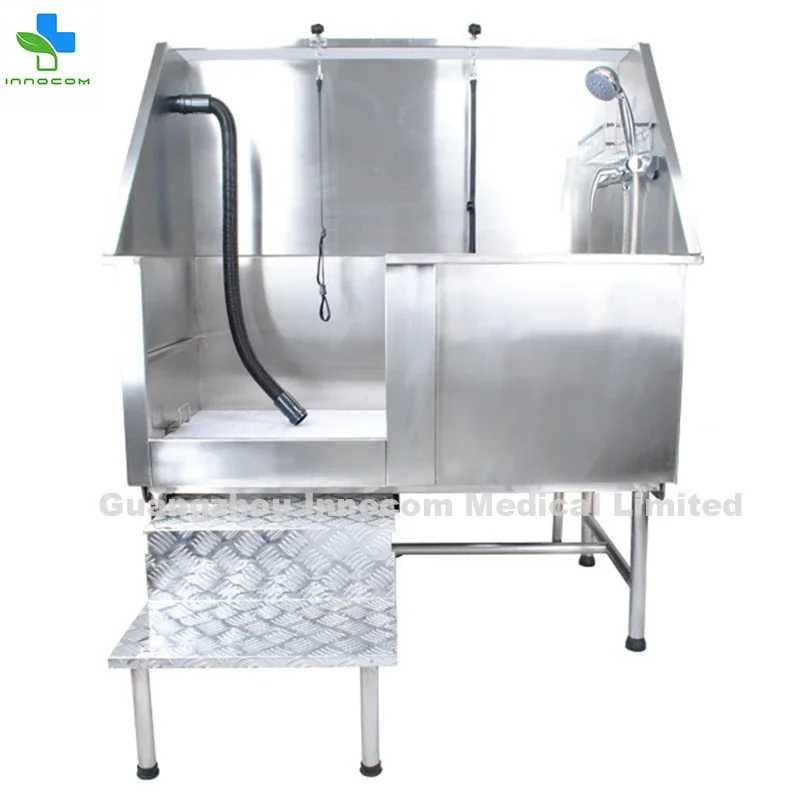 Professional Stainless Steel Pet Dog Grooming Bathtub Grooming Bath Tub Pet Spa Dog Bathtub For Pet SPA Shower