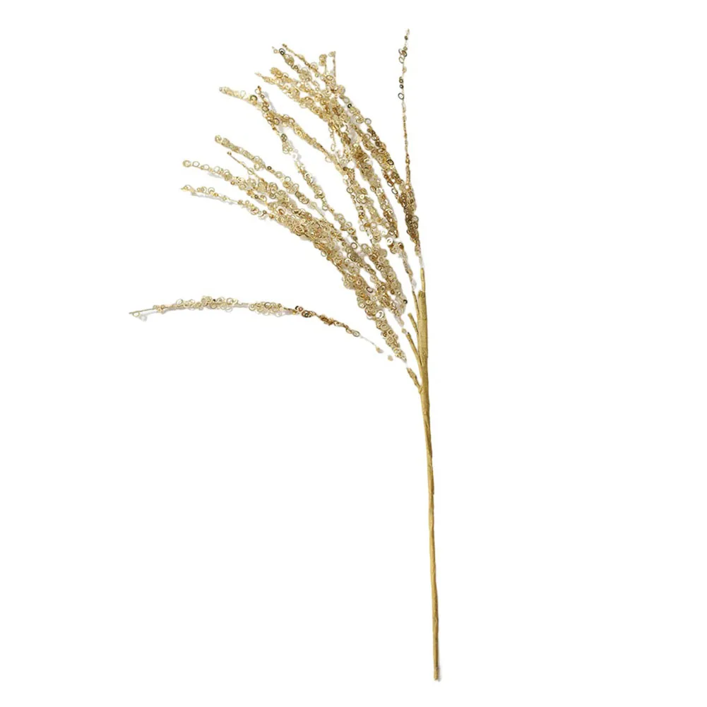 1 قطعة غصين بريق الحلي فروع 55 سنتيمتر يدويا ديكور لشجرة عيد الميلاد حفل زفاف إكسسوارات ديكور منزلي