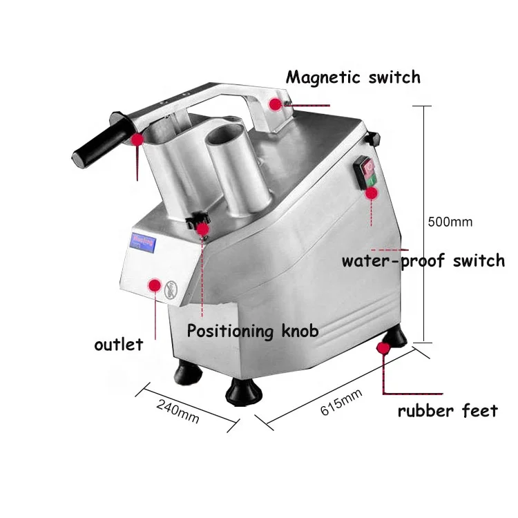 الفولاذ المقاوم للصدأ رائعة جولة الخضار الجبن القاطع موجة تقطيع شريط آلة تقطيع #2