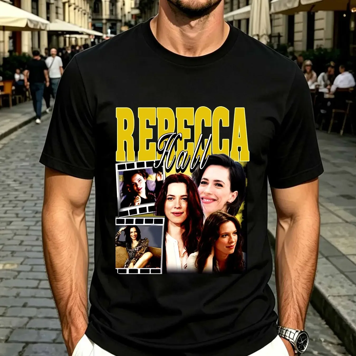 washed T Shirt Limited Rebecca Hall Aktris Movie Drama Television Series Fans Vintage Retro Bootleg SweaT ARK168 vintage homme