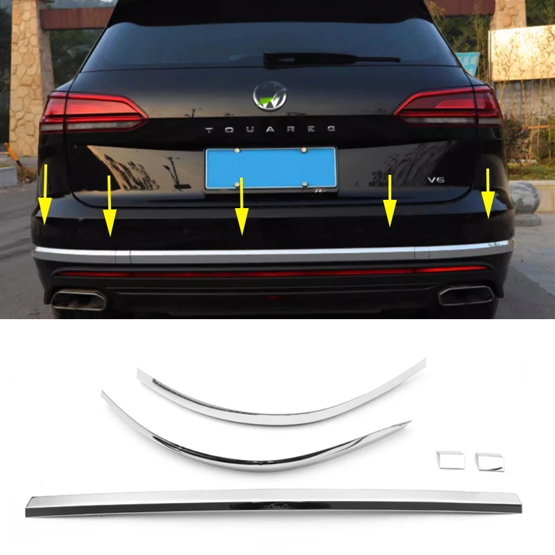 

Touareg rear bumper decorative strip, rear bumper decorative strip, stainless steel 19-24 Touareg original car replacement exter