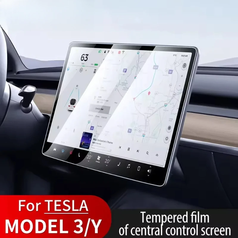 

‌Tesla Model 3/Y 15" Anti-Glare Screen Protector‌ - Tempered Glass with Bubble-Free Installation Kit