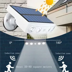Powerful Solar Security LED Lights Outdoor Decor Sensor Motion 3 Modes Street Waterproof Lamp Wall Night Work Light for Garden