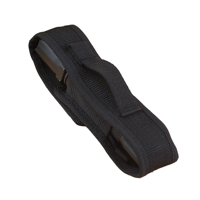 Tactical Flashlight Holster Pouch Waist Belt Bag Torch Pouch Nylon Hunting Camping Accessories Pocket