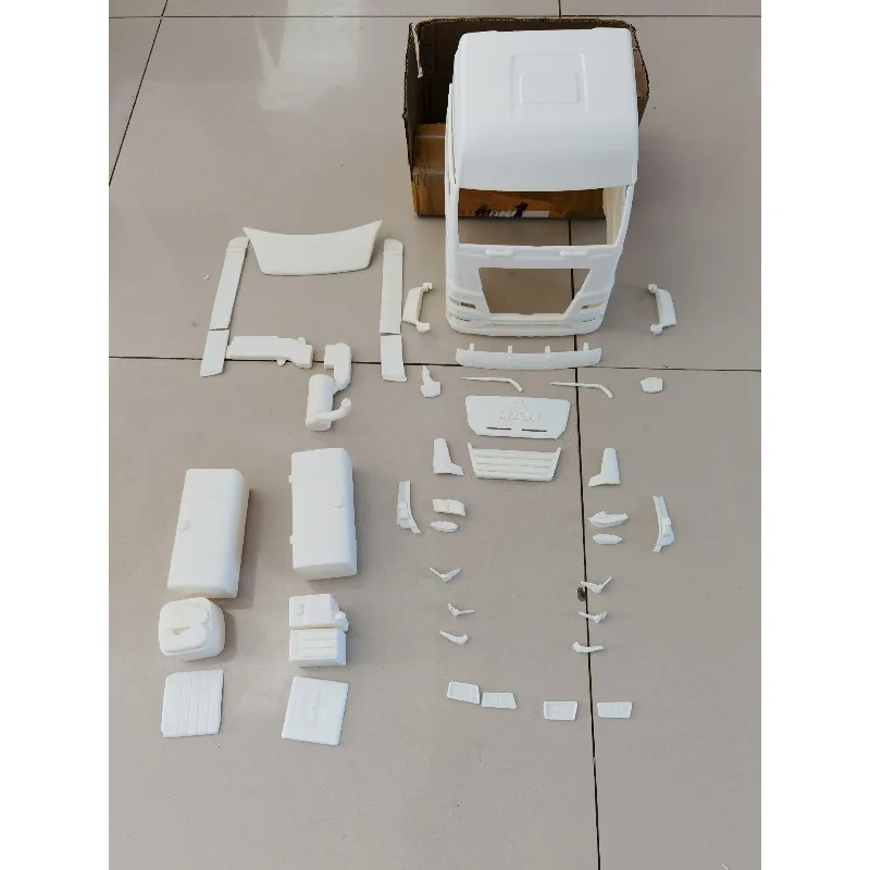 

Аксессуары для корпуса кабины с 3D принтом для 1/14 Tamiya RC самосвал MAN TGX TGS, игрушки, автозапчасти