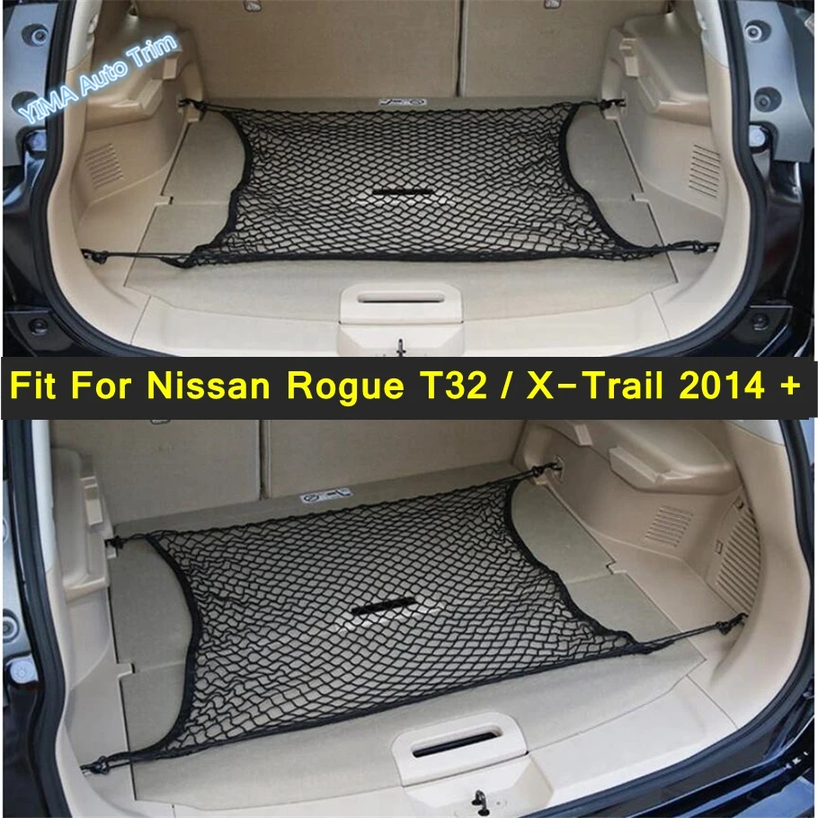 Car Trunk Rear Luggage Storage Container Cargo Mesh Net Molding For Nissan Rogue T32 / X-Trail 2014 - 2023 Interior Accessories