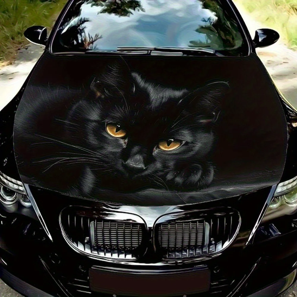 

Cat Car Engine Hood Decoration Scratch Vinyl Printing Sticker Car Parts Accessories Custom Car Film