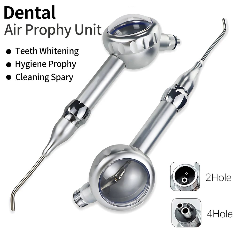 

2/4 Holes Dental Air Prophy Unit Teeth Whitening Cleaning Spray Polisher Oral Hygiene Equipment Air Jet Sandblasting Handpiece