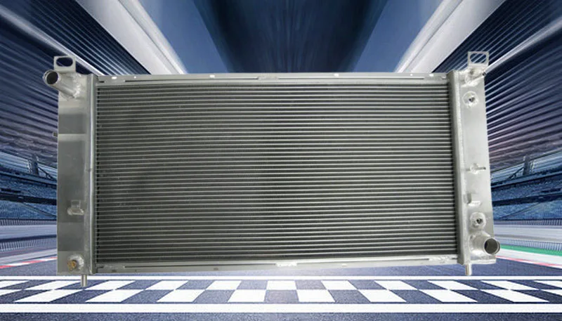 34'' Aluminum Radiator+FAN For Chevy Silverado Cadillac GMC YUKON 1500 4.8-6.2 V8 AT