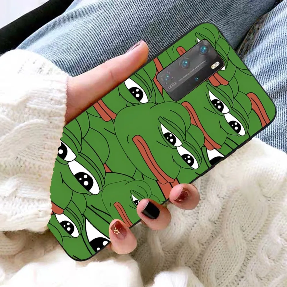 Cute F-Frogs Party Sad P-Pepe Phone Case For Huawei P 8 9 10 20 30 40 50 Pro Lite Psmart Honor 10 lite 70 Mate 20lite