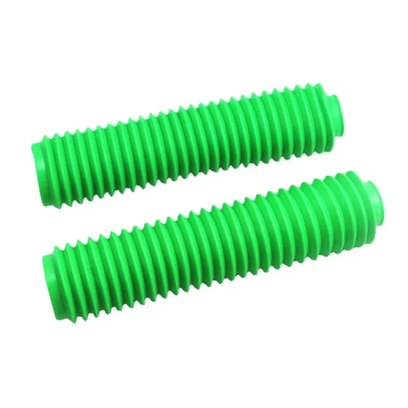 

40mm Fork Motorbike Green Rubber Boot Universal Dust Jacket Cover Dirt Off Bike