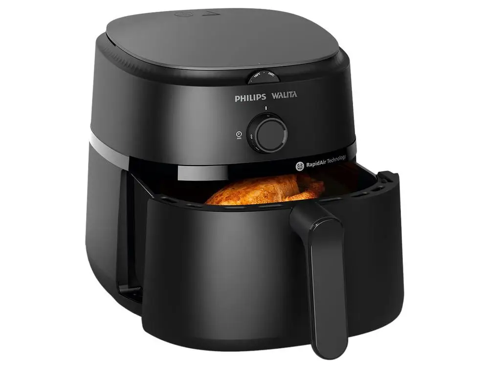 Air Fryer Philips Walita Série 1000 NA130/00 Preta com Timer 6,2L - 110V