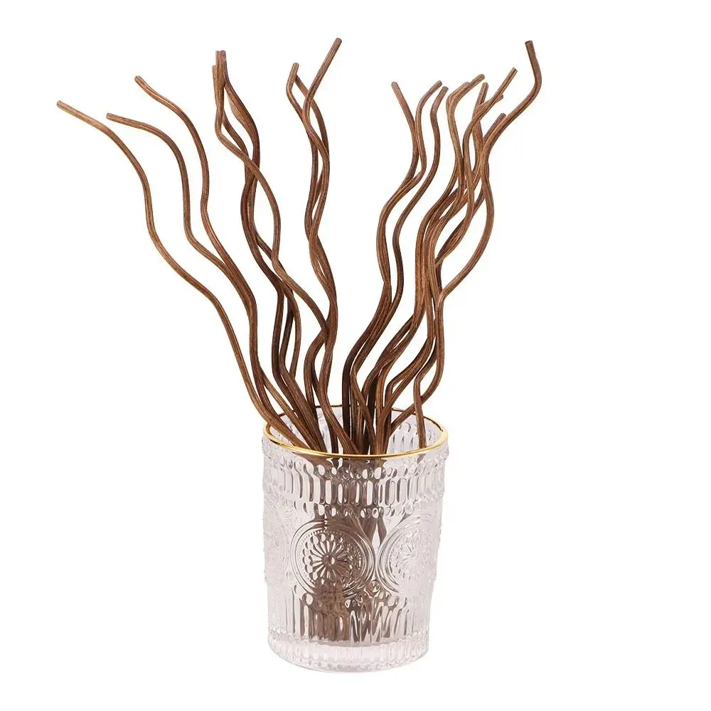 Image 4: Bâton diffuseur Long ondulé, 20 pièces, parfum de maison, désodorisant en rotin, café noir, 28CM, bâtons de recharge de remplacement