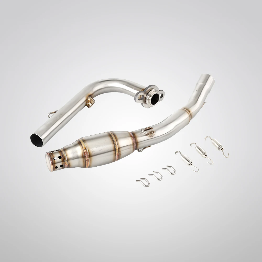 For Honda PCX 125 2021-2024 Motorcycle Exhausts Middle Link Pipes Slip-on 304 Stainless Steel