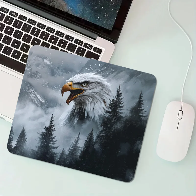 

Jungle Eagle picture mouse pad non-slip rubber desk pad Portable home compact computer mechanical keyboard pad HD printing