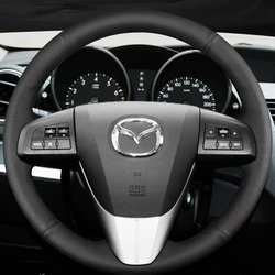 Car Steering Wheel Cover For Mazda 3 Mazda CX7 2011-2013 Customized DIY Car Accessories Interiors Original Steering Wheel Braid