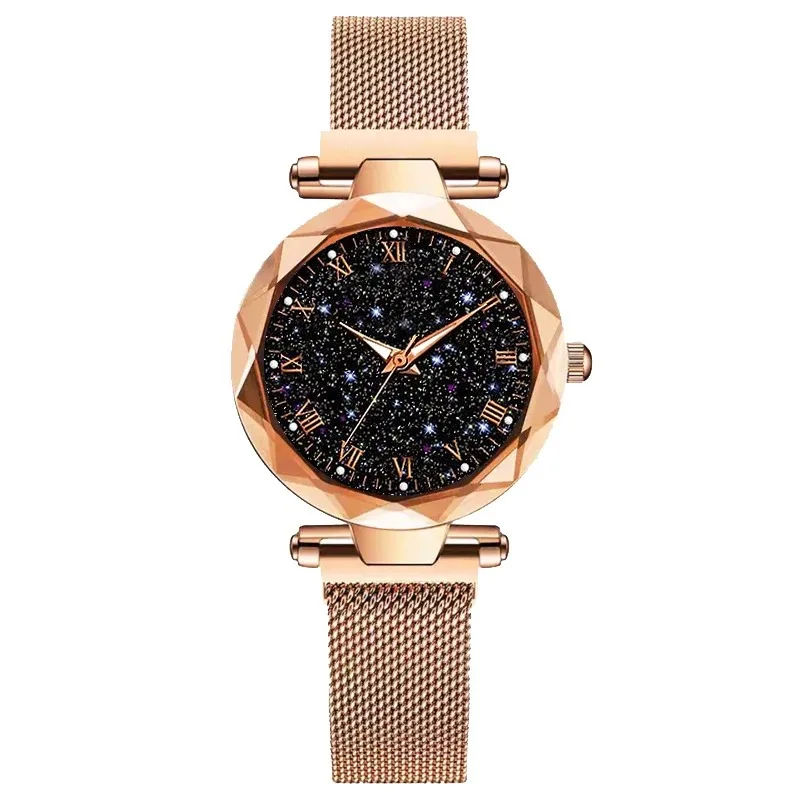 Reloj Mujer 2022 Fashion Starry Sky Watches Women Magnetic Watches Luminous Hands Quartz Wristwatches Cheap Price Dropshipping