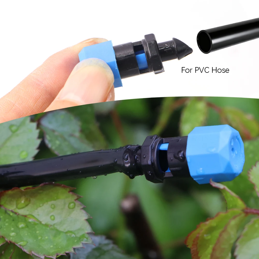 20PCS Adjustable Spray Nozzle for Garden Plants Watering Sprinkler 0-260L/H 1/4