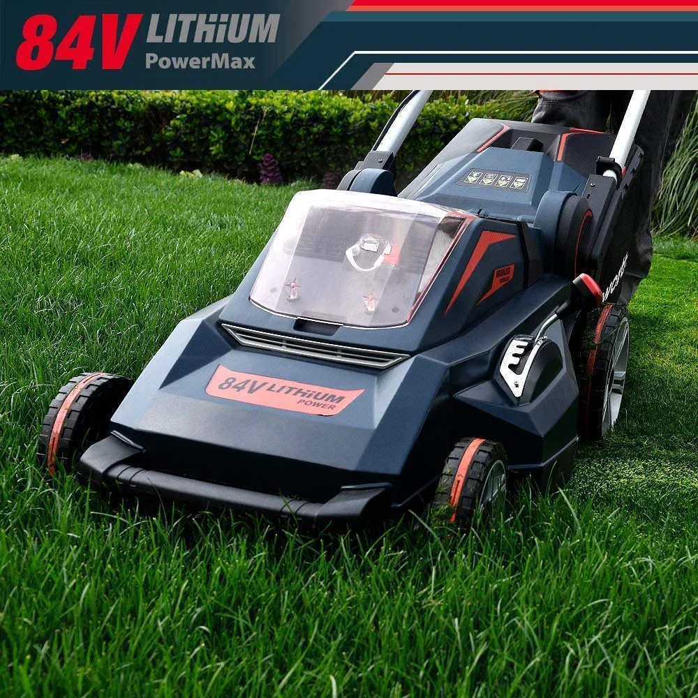 84V Electric Battery Selfprolelled Ride Cutting Garden Machines Cordless Lawn Mower